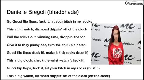gucci flip flops lyrics traduzione